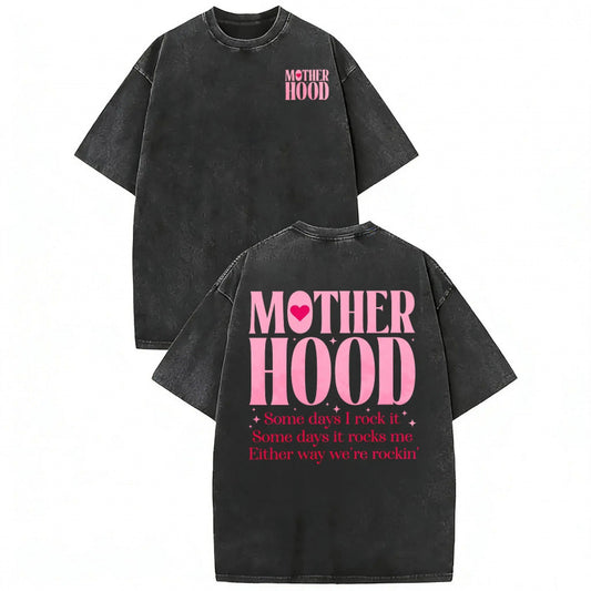 Oversized Crew Neck Mom Gift Motherhood Graphic Tee