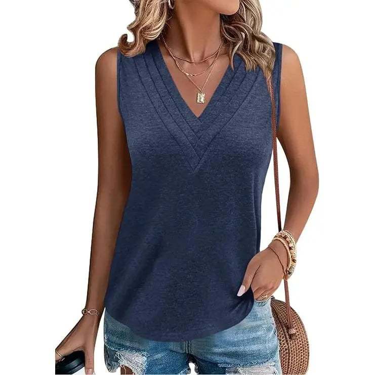 V-Neck Sleeveless Tank Top