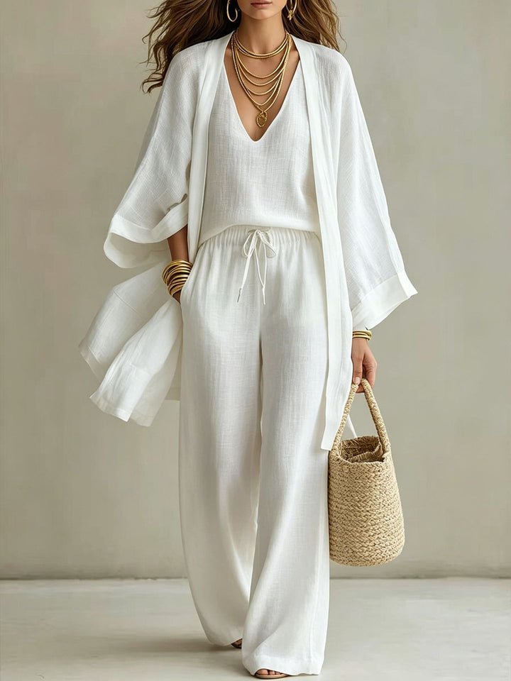 Linen Look 3 Piece Outfit