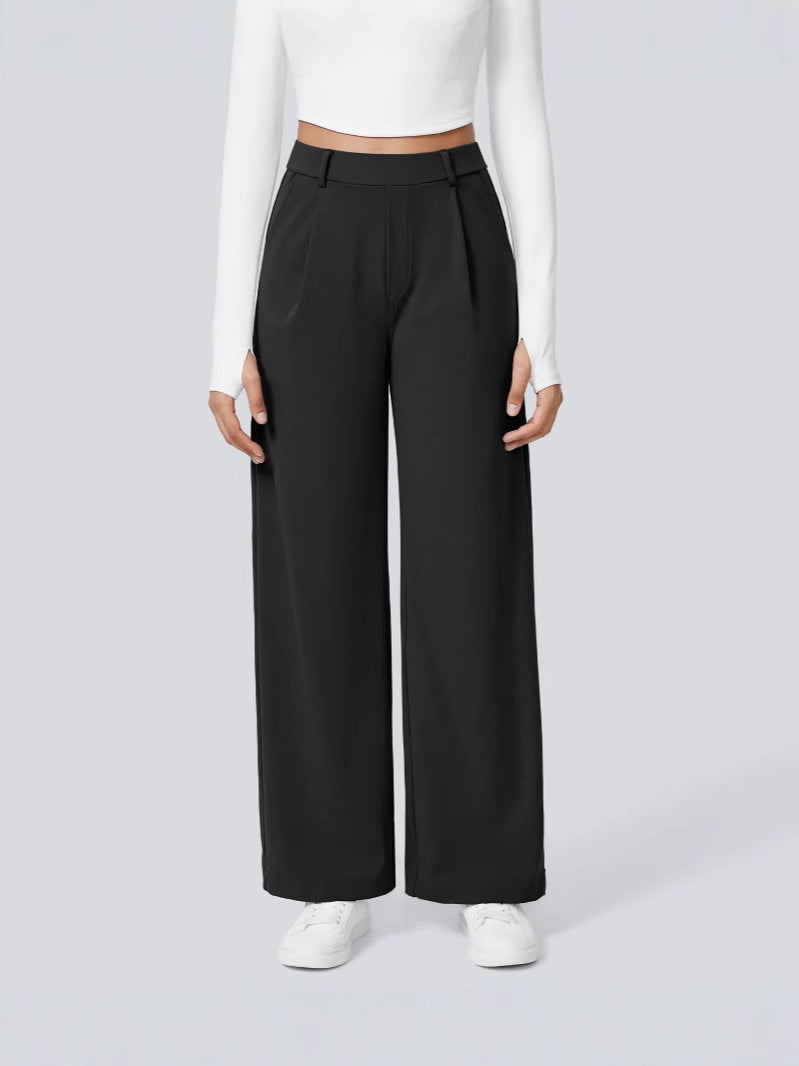 High Waisted Work Pants for Women Business Casual Outfits 2026 Office Dress Pants Trousers with Pockets