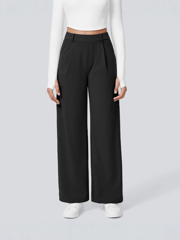 High Waisted Work Pants for Women Business Casual Outfits 2026 Office Dress Pants Trousers with Pockets