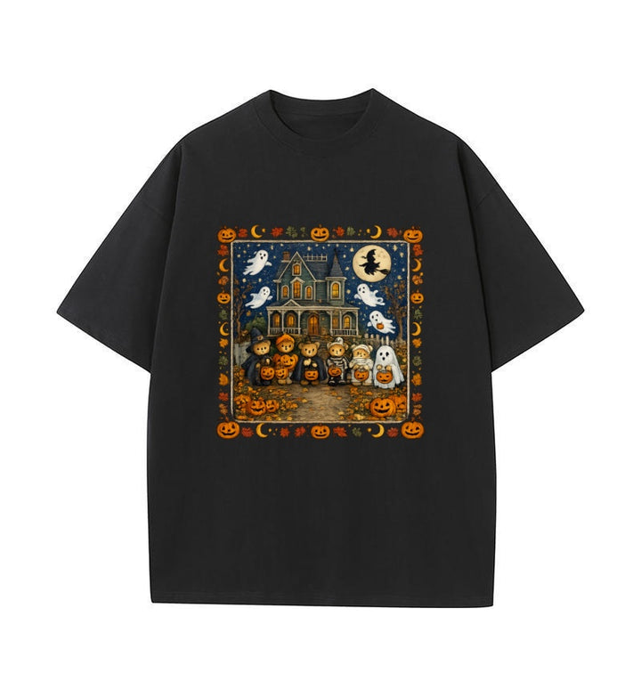 Halloween Teddy Bear Trick or Treat Graphic T-Shirt