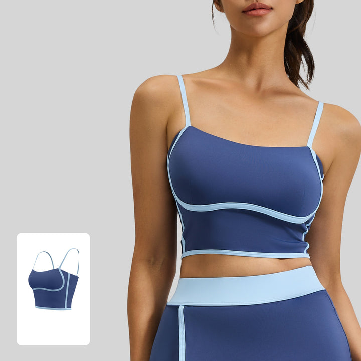 Black Contrast Trim 2-Piece Tennis Outfit