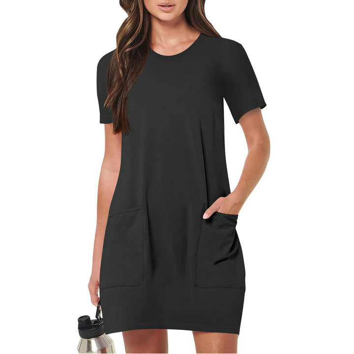 Casual Short Sleeve T-Shirt Dress