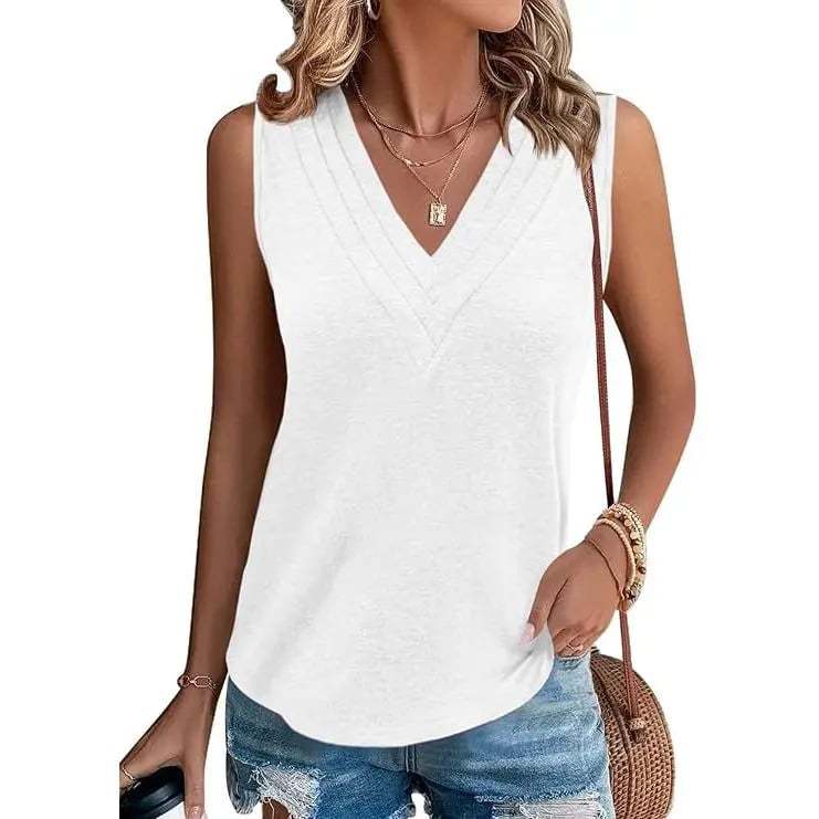 V-Neck Sleeveless Tank Top