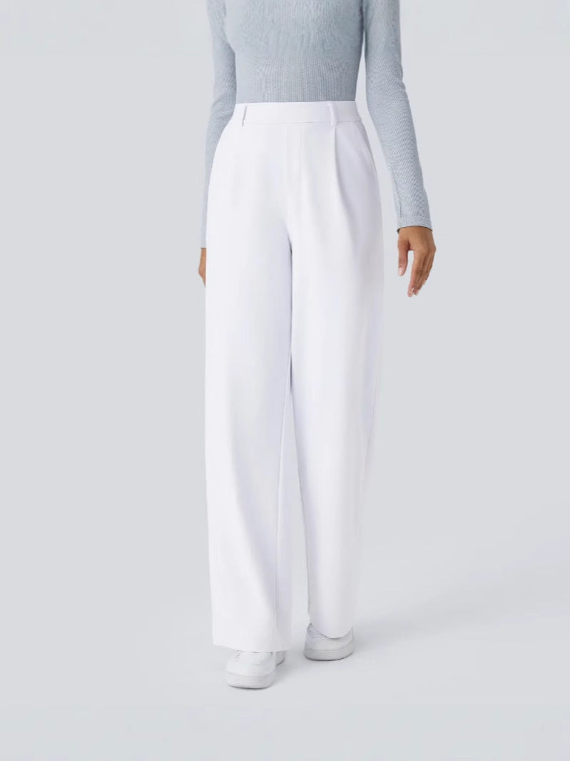 High Waisted Work Pants for Women Business Casual Outfits 2026 Office Dress Pants Trousers with Pockets