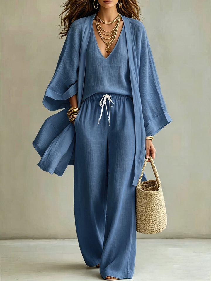 Linen Look 3 Piece Outfit