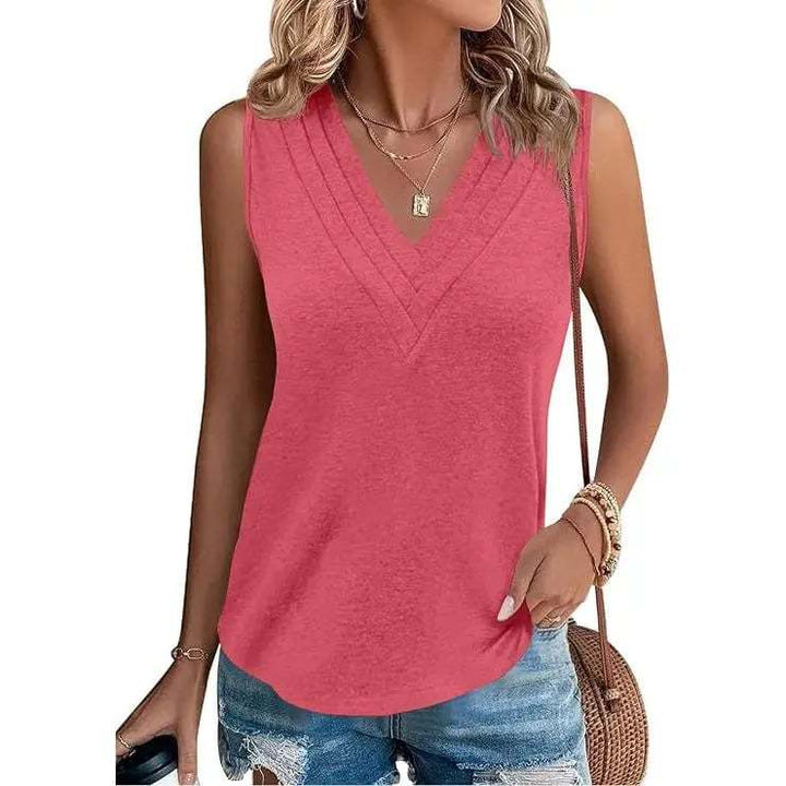 V-Neck Sleeveless Tank Top
