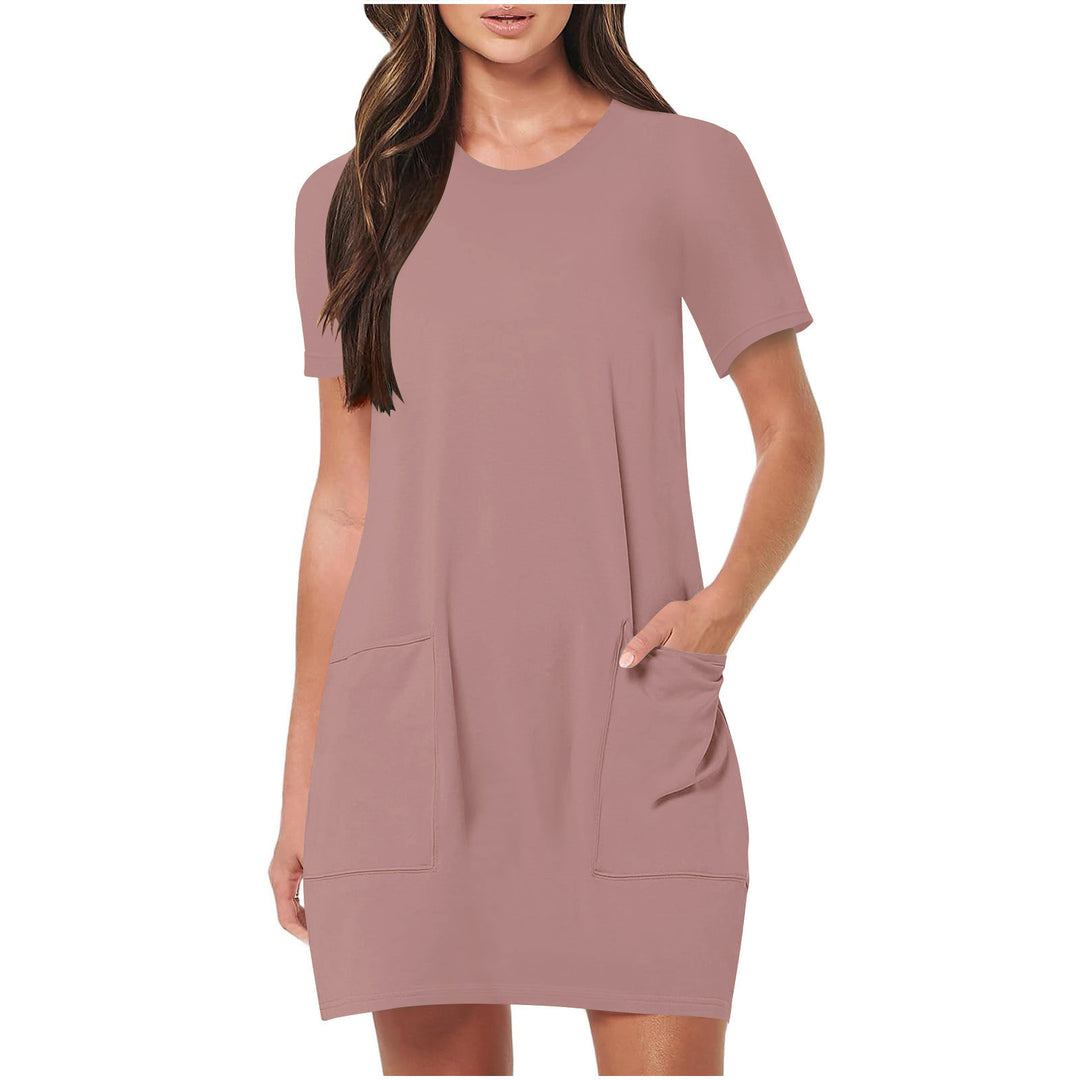 Casual Short Sleeve T-Shirt Dress
