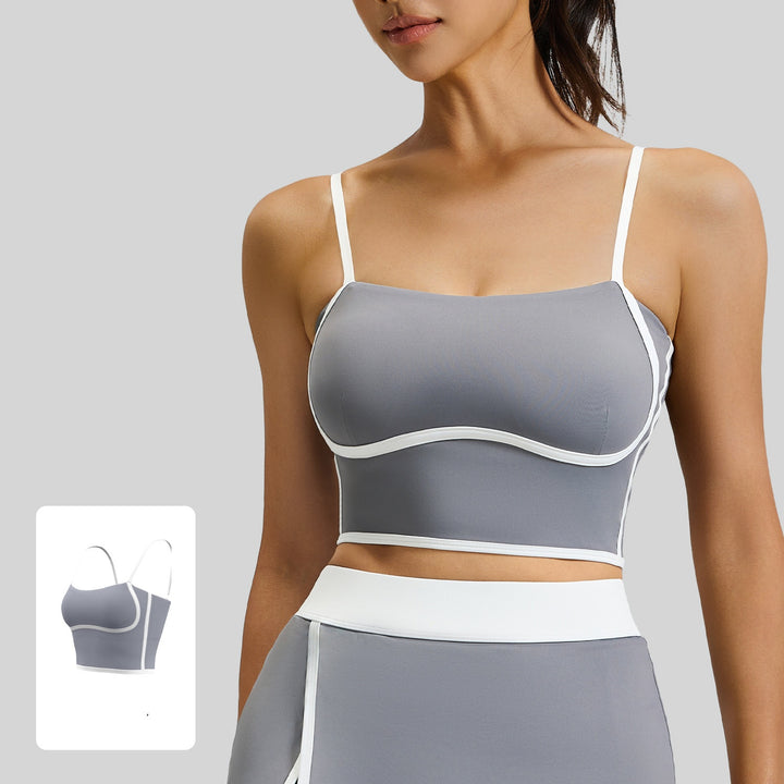 Black Contrast Trim 2-Piece Tennis Outfit
