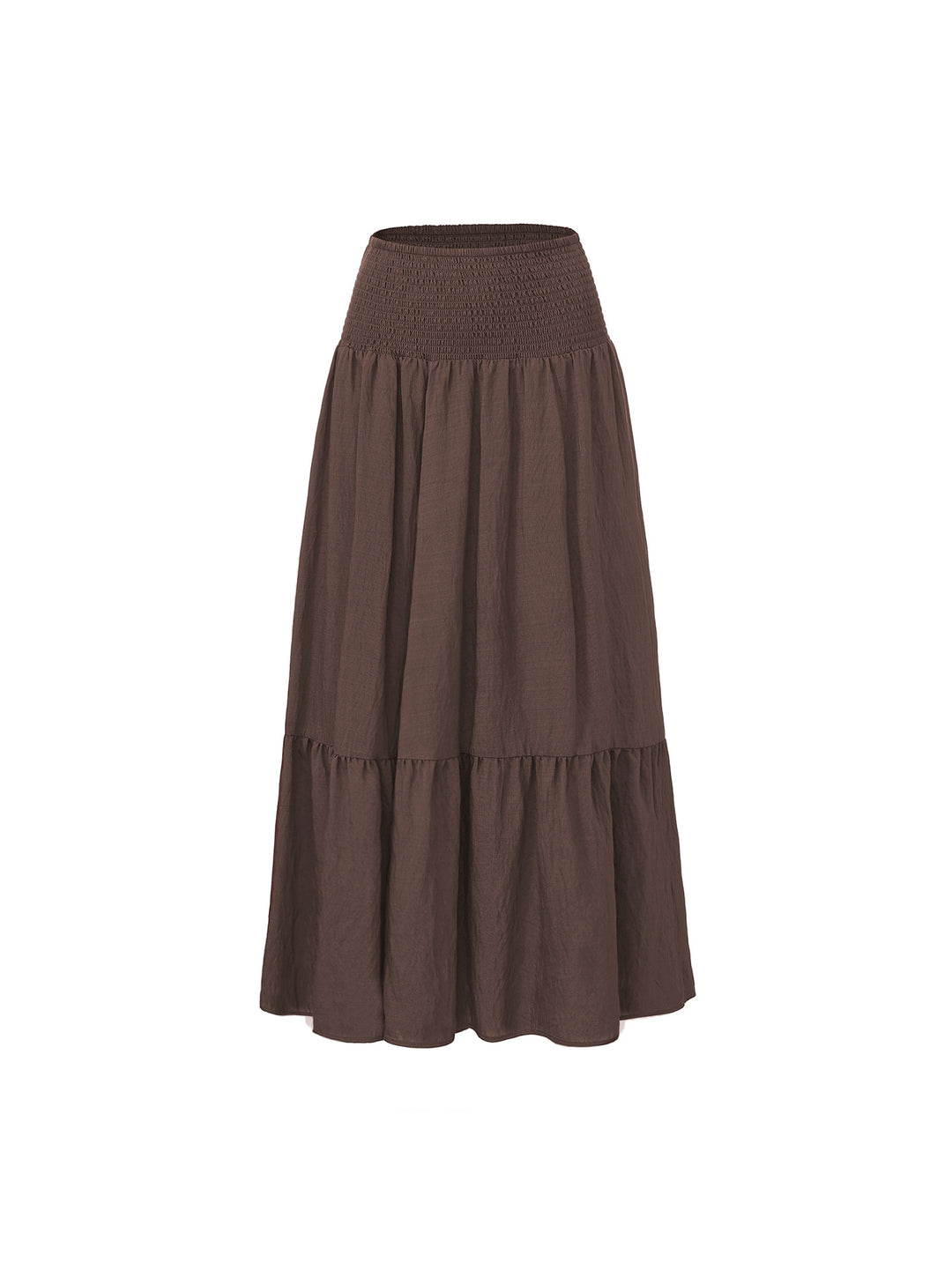 Smocked Waist Tiered Maxi Skirt Effortless movement. Everyday boho ease.