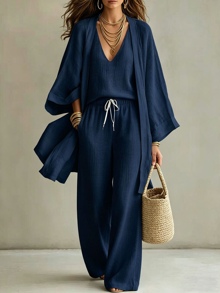 Linen Look 3 Piece Outfit