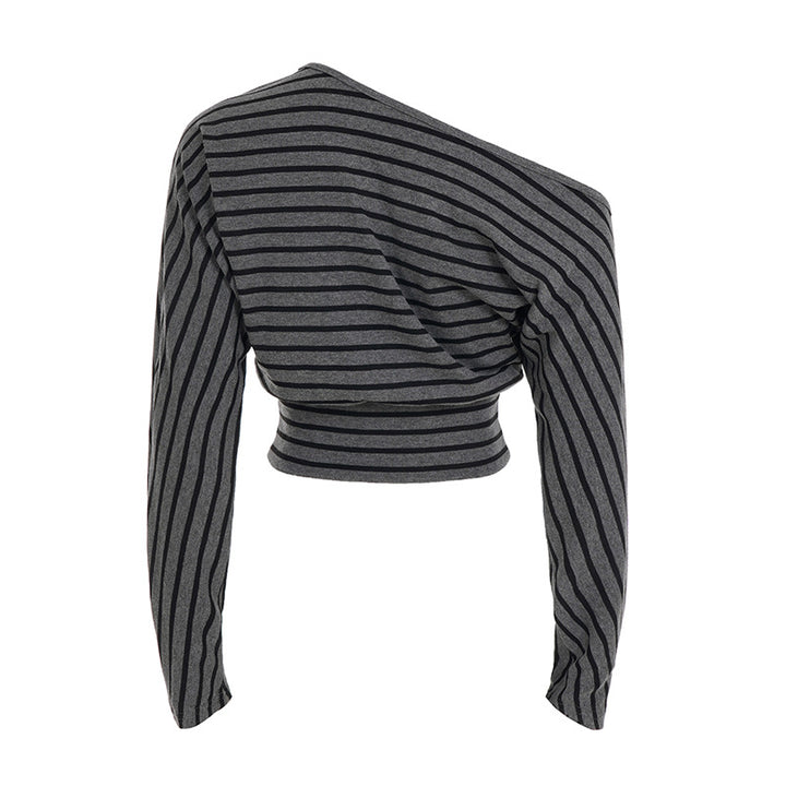 Multi-Style Striped Co-Ord Set | Halter / Off-Shoulder Top &amp; Drawstring Shorts for Women