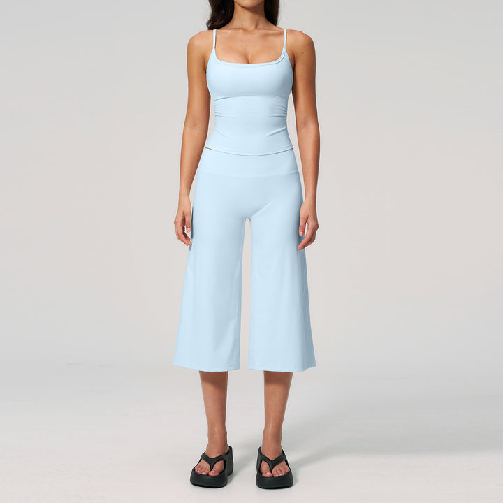 Quick-Dry Yoga Tank &amp;amp; Culotte Activewear Set