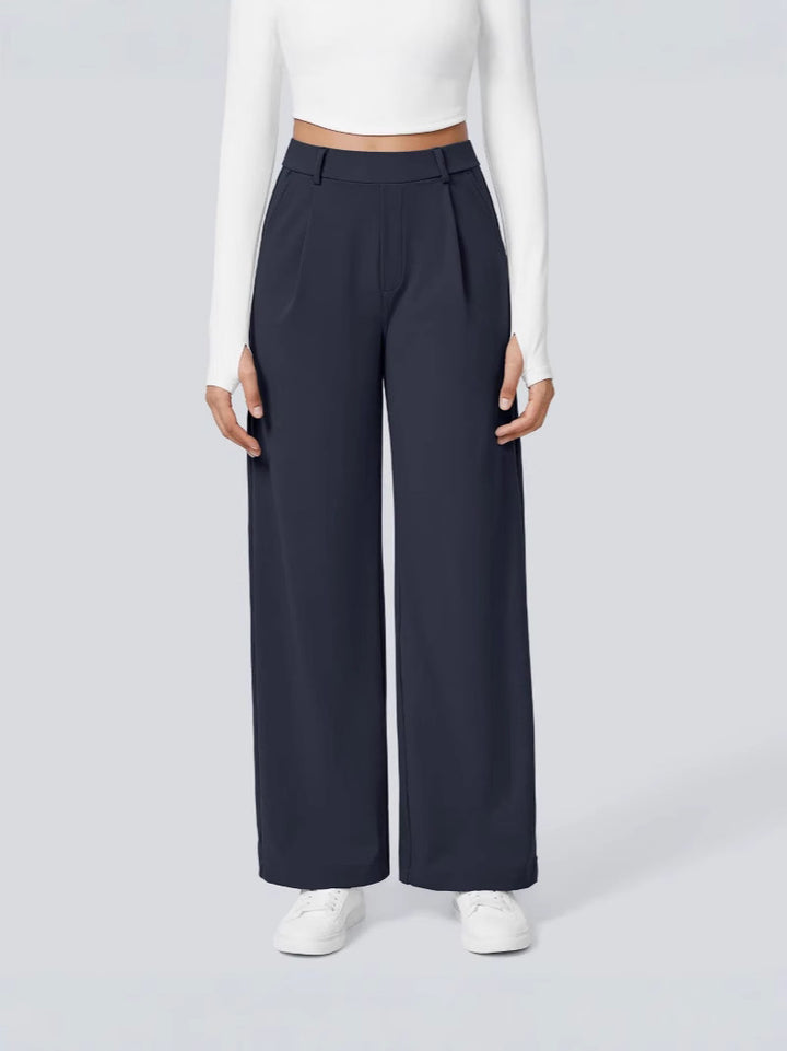 High Waisted Work Pants for Women Business Casual Outfits 2026 Office Dress Pants Trousers with Pockets