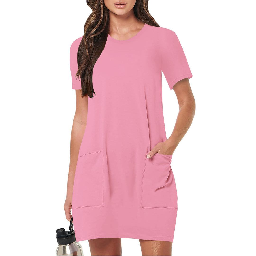 Casual Short Sleeve T-Shirt Dress