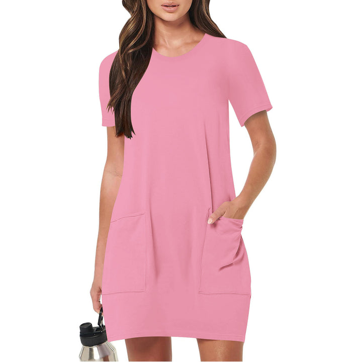 Casual Short Sleeve T-Shirt Dress