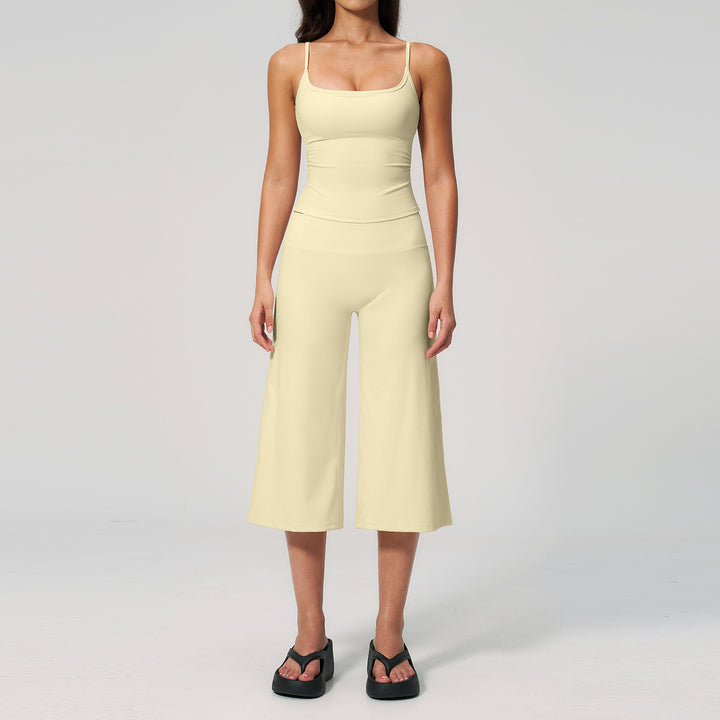 Quick-Dry Yoga Tank &amp;amp; Culotte Activewear Set