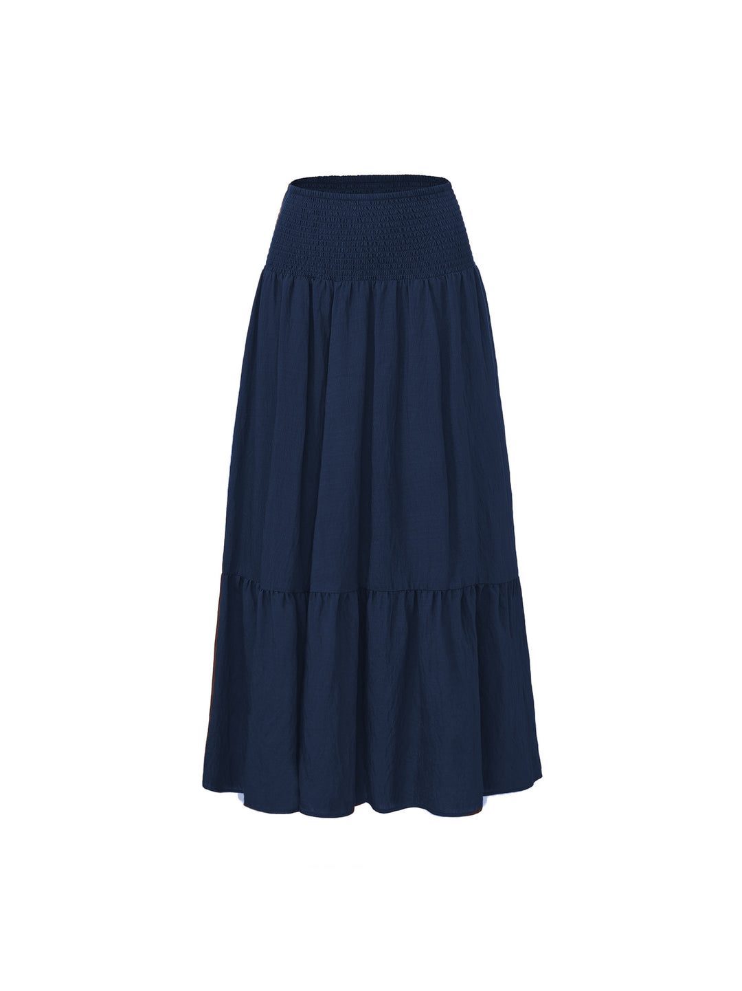 Smocked Waist Tiered Maxi Skirt Effortless movement. Everyday boho ease.
