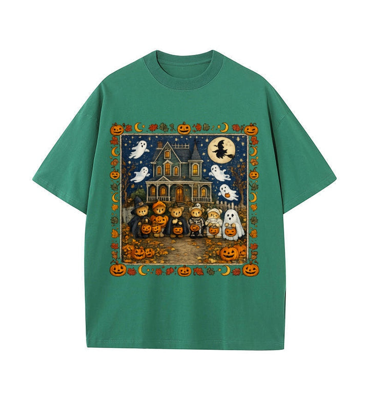Halloween Teddy Bear Trick or Treat Graphic T-Shirt