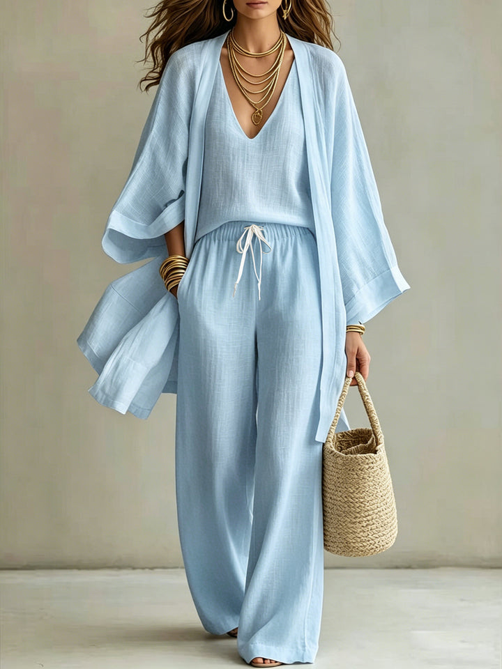 Linen Look 3 Piece Outfit