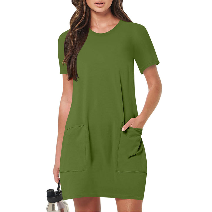 Casual Short Sleeve T-Shirt Dress
