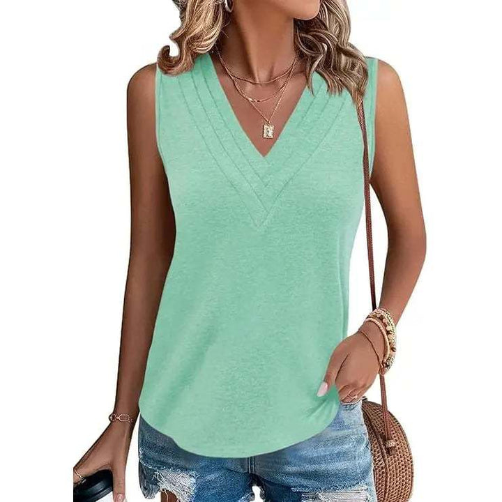 V-Neck Sleeveless Tank Top