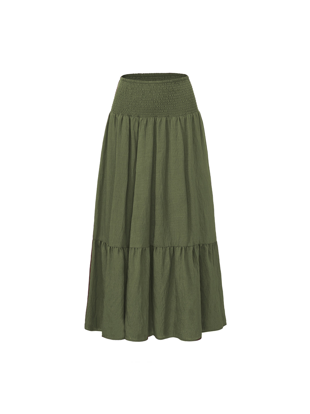 Smocked Waist Tiered Maxi Skirt Effortless movement. Everyday boho ease.