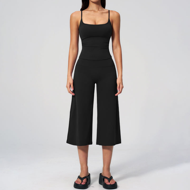 Quick-Dry Yoga Tank &amp;amp; Culotte Activewear Set