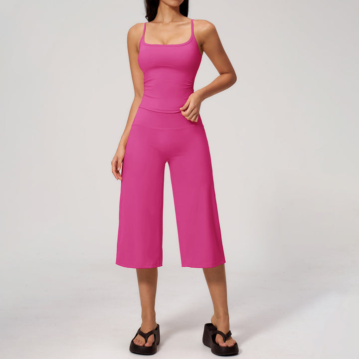 Quick-Dry Yoga Tank &amp;amp; Culotte Activewear Set