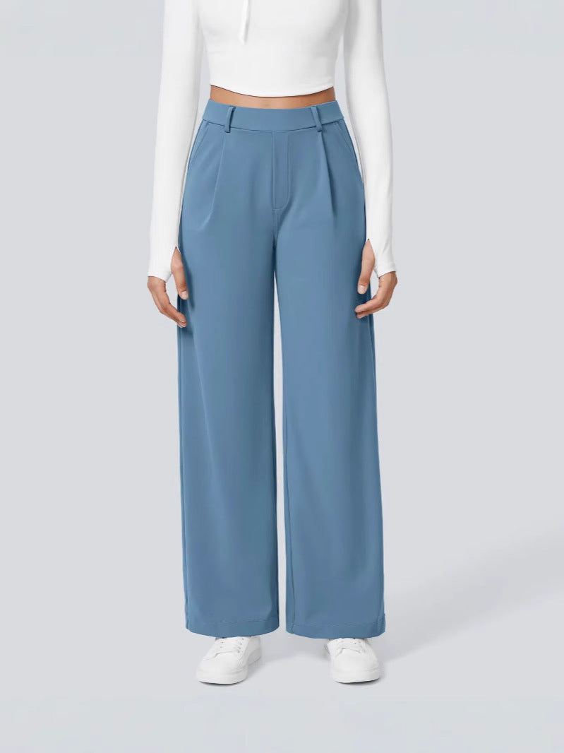 High Waisted Work Pants for Women Business Casual Outfits 2026 Office Dress Pants Trousers with Pockets