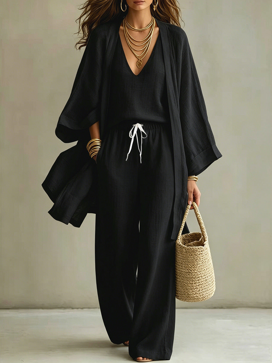 Linen Look 3 Piece Outfit