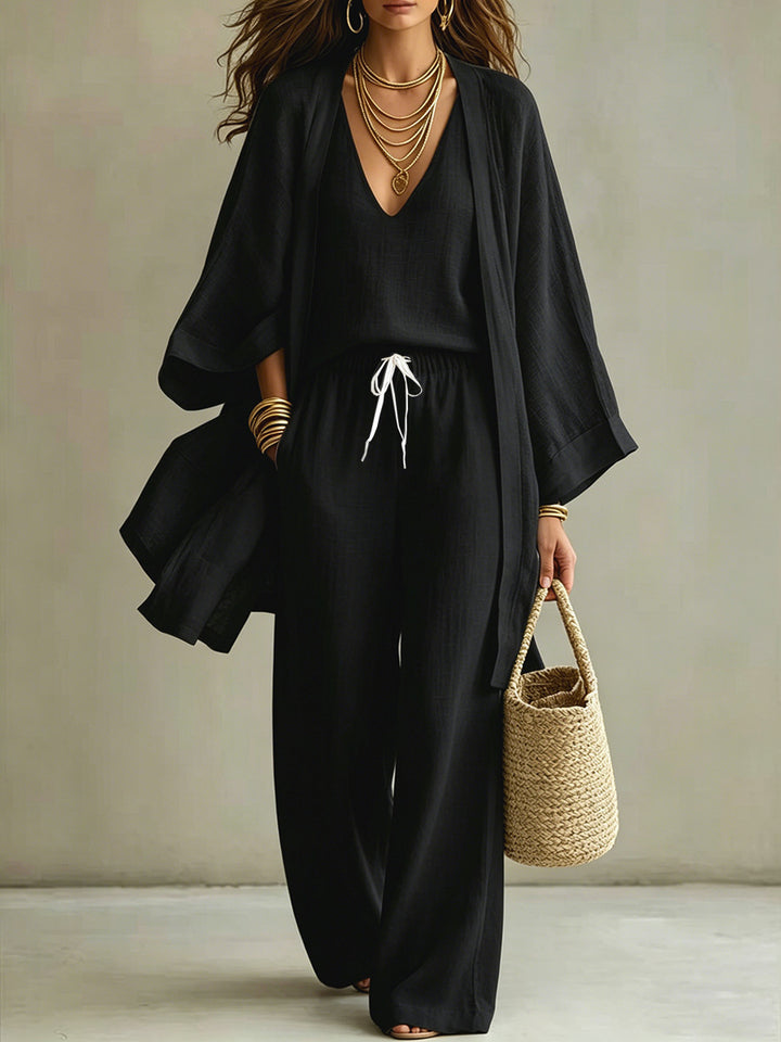 Linen Look 3 Piece Outfit