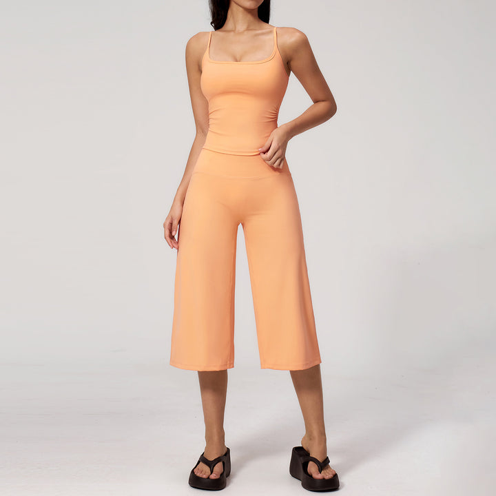 Quick-Dry Yoga Tank &amp;amp; Culotte Activewear Set
