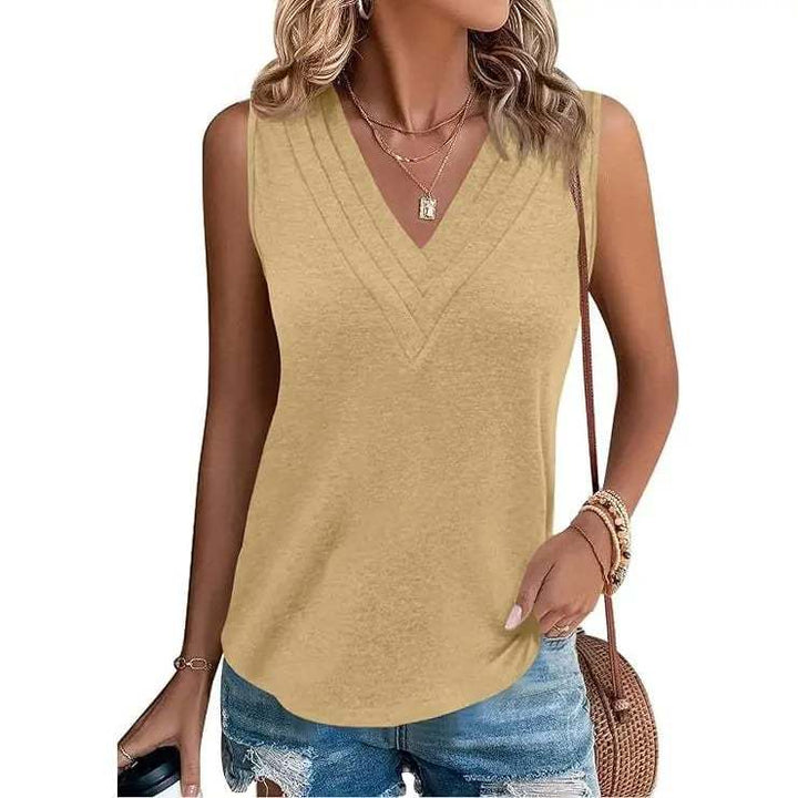 V-Neck Sleeveless Tank Top