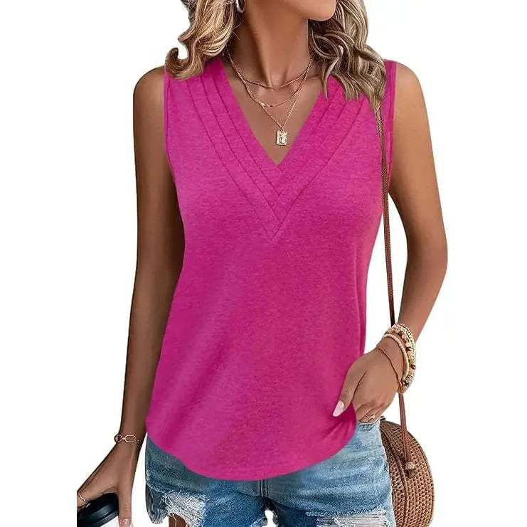 V-Neck Sleeveless Tank Top