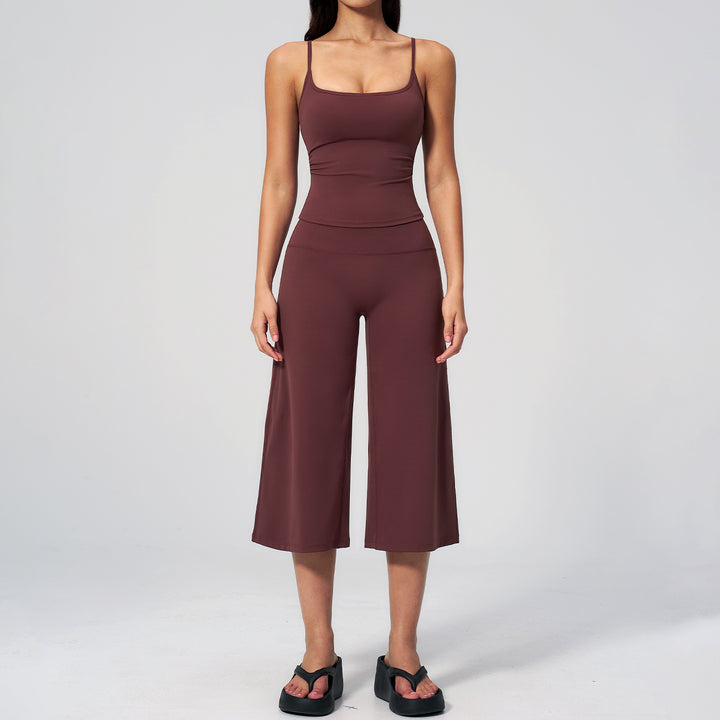 Quick-Dry Yoga Tank &amp;amp; Culotte Activewear Set