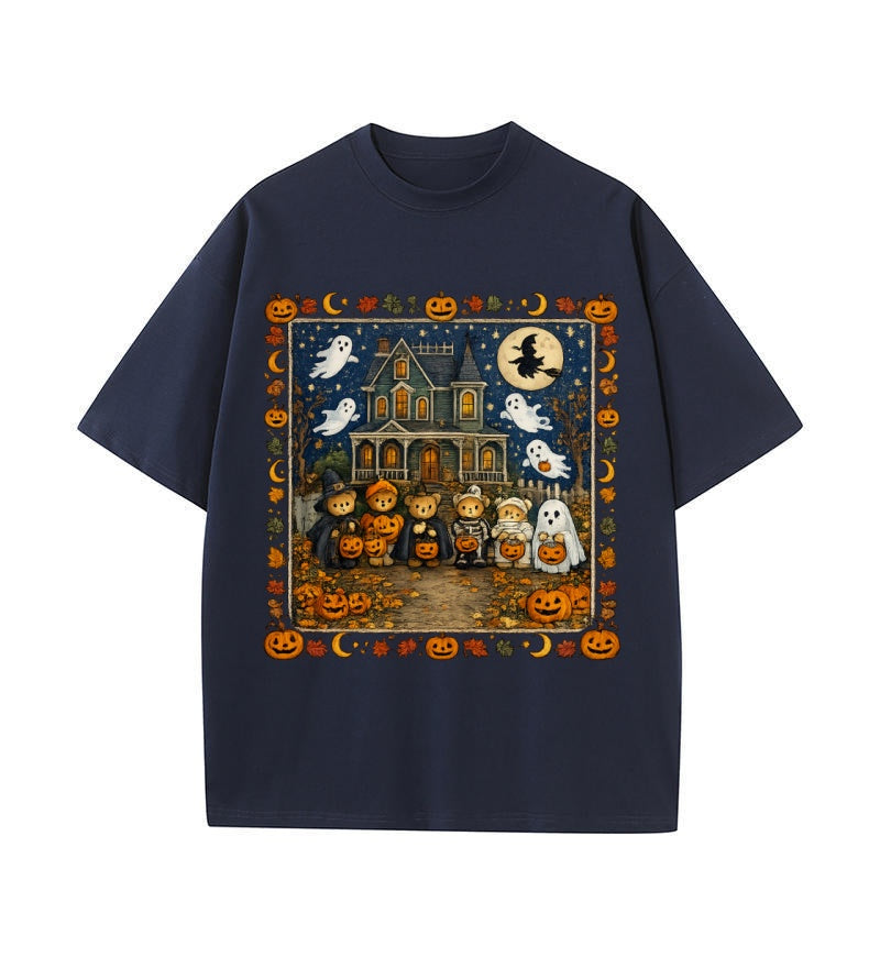 Halloween Teddy Bear Trick or Treat Graphic T-Shirt