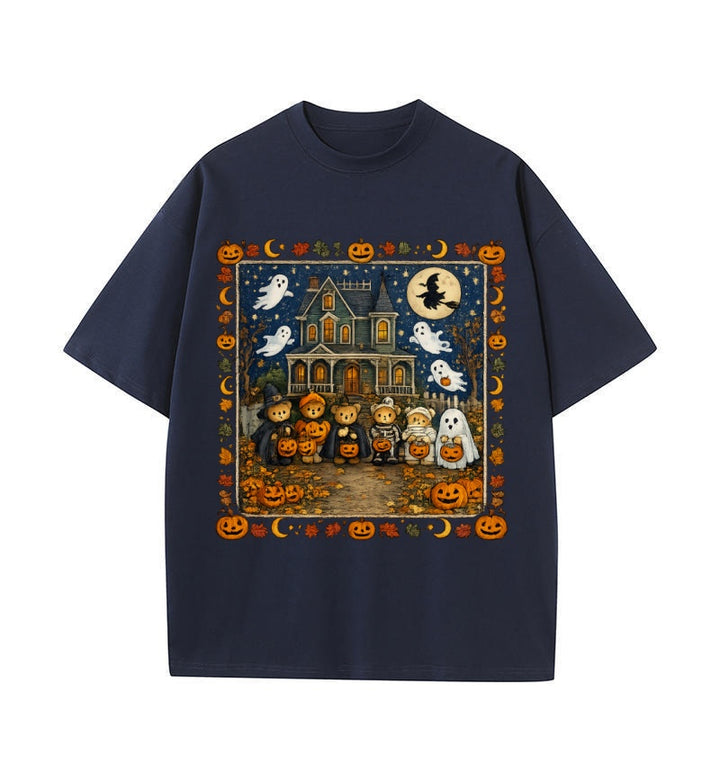 Halloween Teddy Bear Trick or Treat Graphic T-Shirt