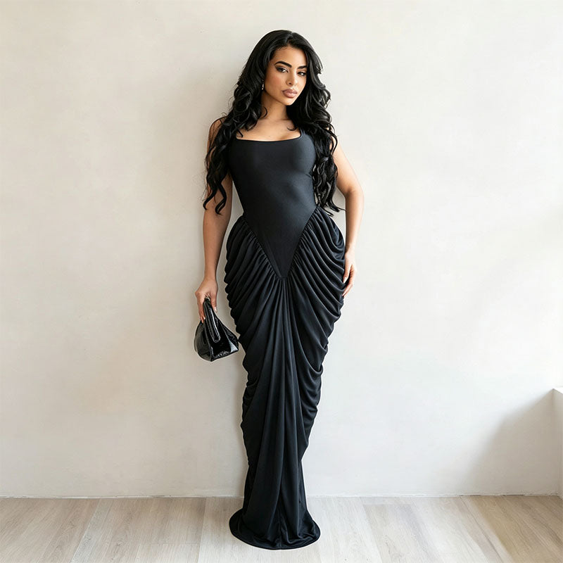 Form-fitting evening gown